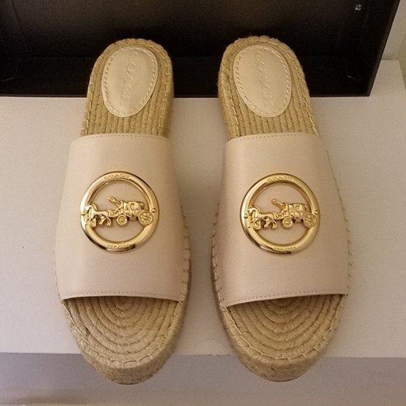 $79 *NEW* COACH Chalk Camille Espadrille - Picture 8 of 15
